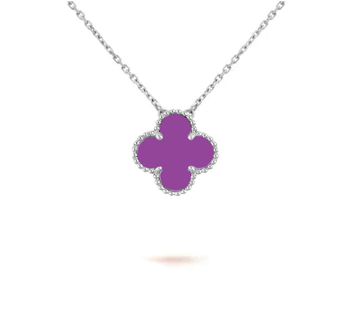 [NOBLE AURA]CLOVER 15MM NECKLACE SILVER COLLECTION