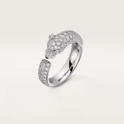 [NOBLE AURA] PANTHERE FULL DIAMOND SMALL RING
