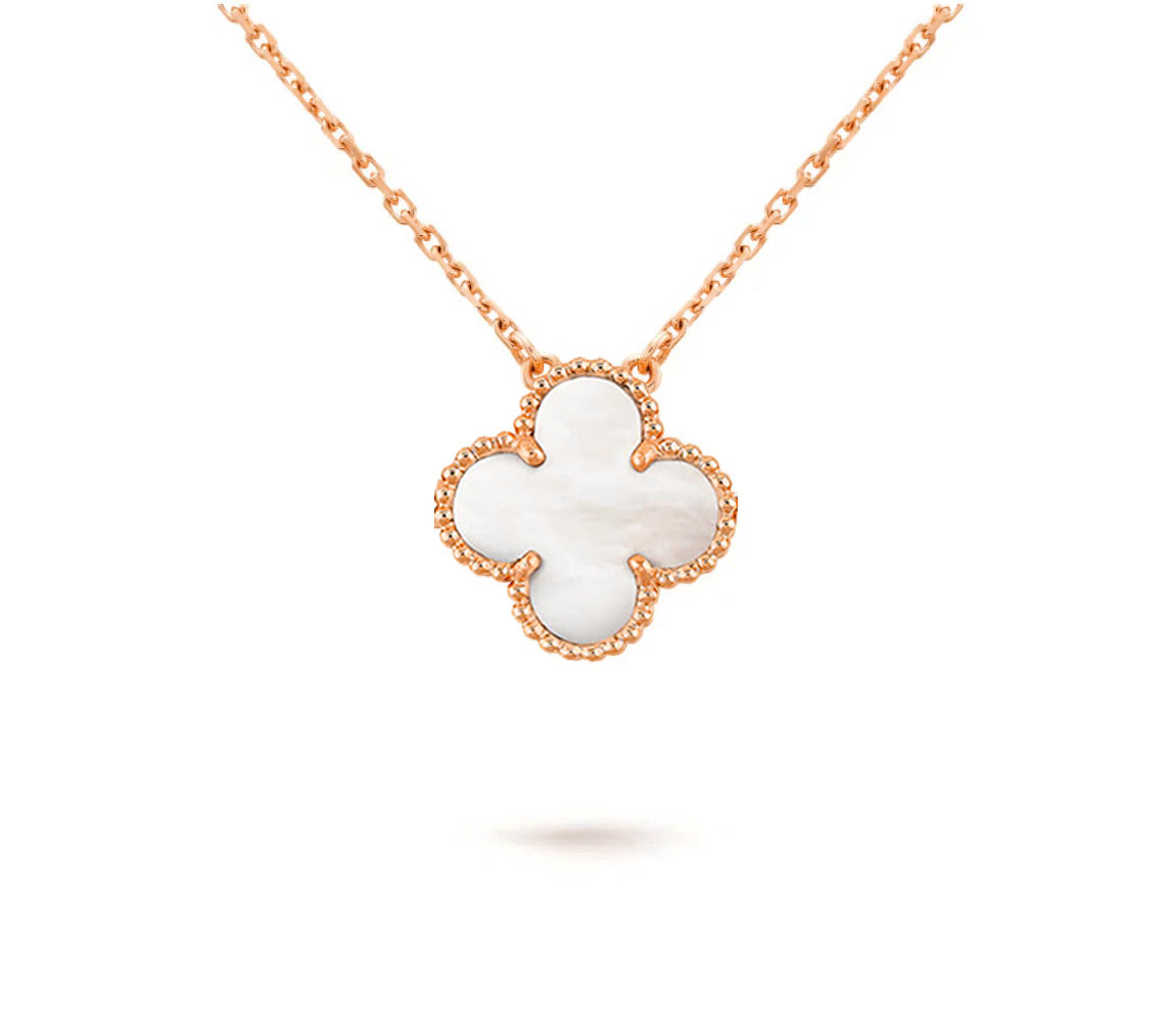 [NOBLE AURA]CLOVER 15MM SINGLE FLOWER NECKLACE COLLECTION
