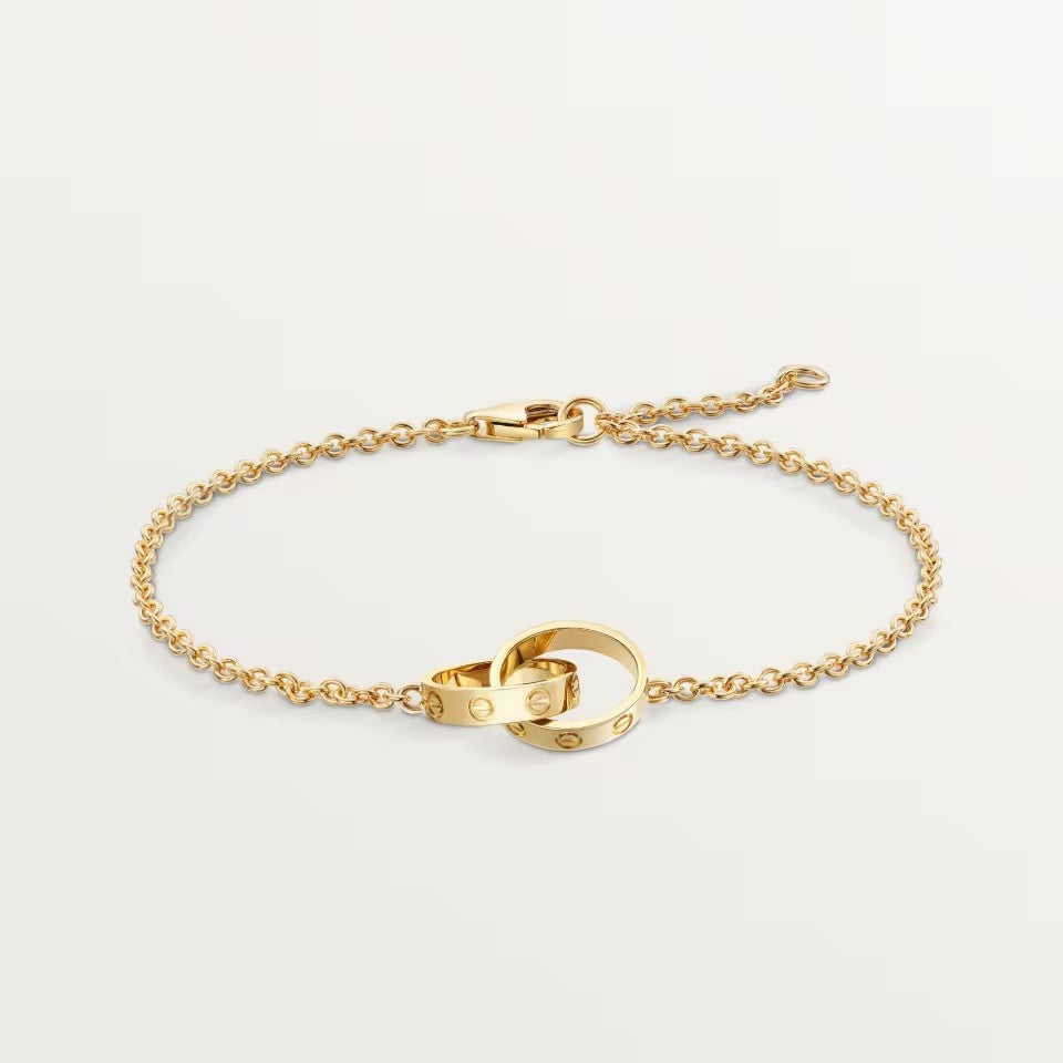 [NOBLE AURA] LOVE BRACELET DOUBLE RING