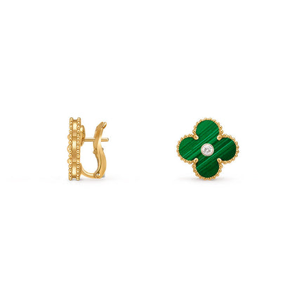 [NOBLE AURA]CLOVER 15MM MOP DIAMOND EARRINGS COLLECTION