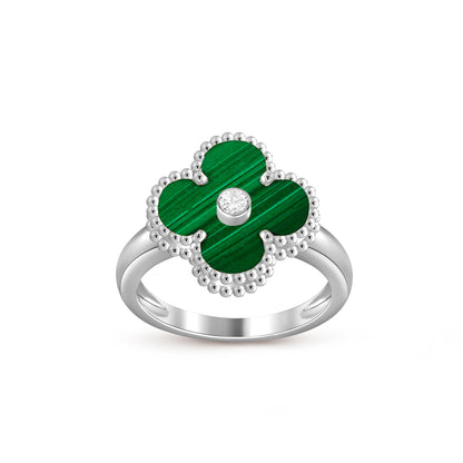 [NOBLE AURA]CLOVER SILVER DIOMND RING COLLECTION