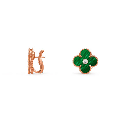 [NOBLE AURA]CLOVER 15MM MOP DIAMOND EARRINGS COLLECTION