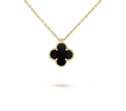 [NOBLE AURA]CLOVER MINI 9.5MM CARNELIANS NECKLACE COLLECTION