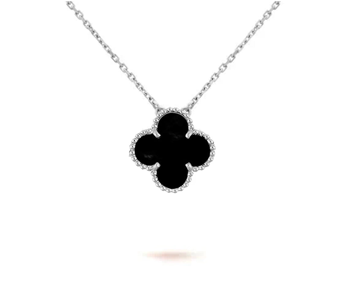 [NOBLE AURA]CLOVER 15MM NECKLACE SILVER COLLECTION