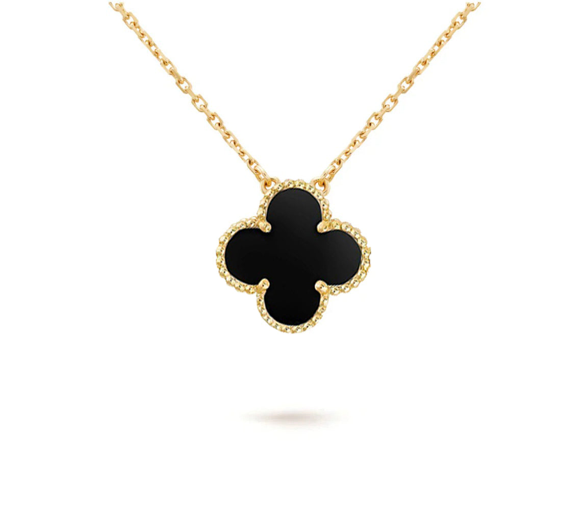[NOBLE AURA]CLOVER 15MM SINGLE FLOWER NECKLACE COLLECTION