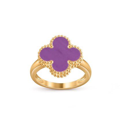 [NOBLE AURA]CLOVER RING GOLD COLLECTION