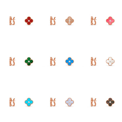 [NOBLE AURA]CLOVER 15MM MOP DIAMOND EARRINGS COLLECTION
