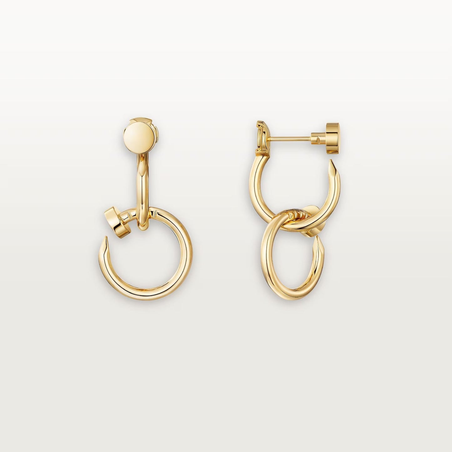 [NOBLE AURA] JUSTE NO DIAMOND DOUBLE EARRINGS