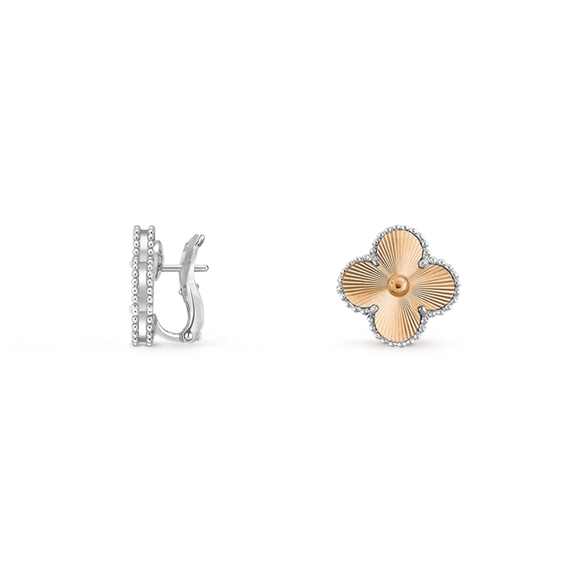 [NOBLE AURA]CLOVER SILVER 15MM MOP EARRINGS COLLECTION