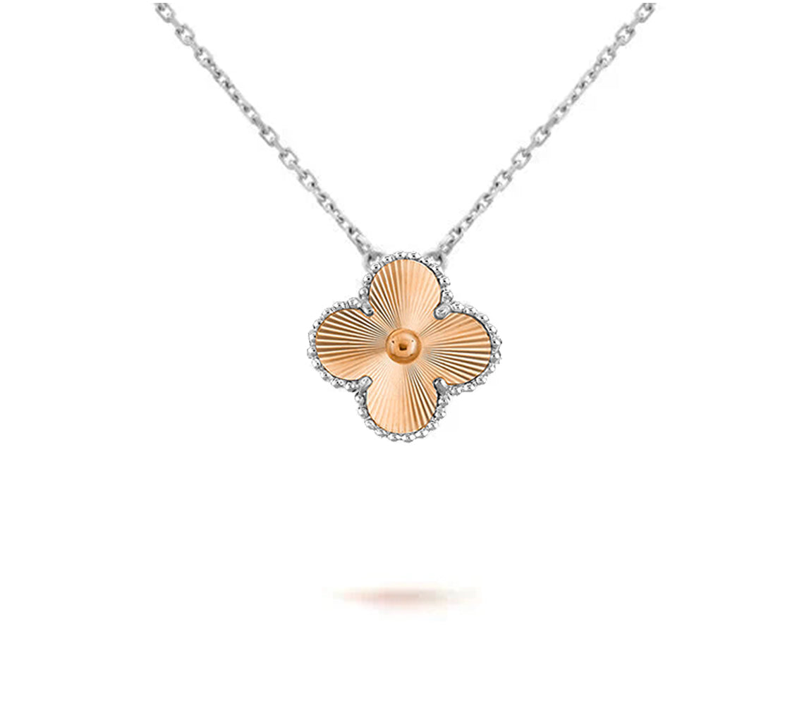 [NOBLE AURA]CLOVER 15MM NECKLACE SILVER COLLECTION