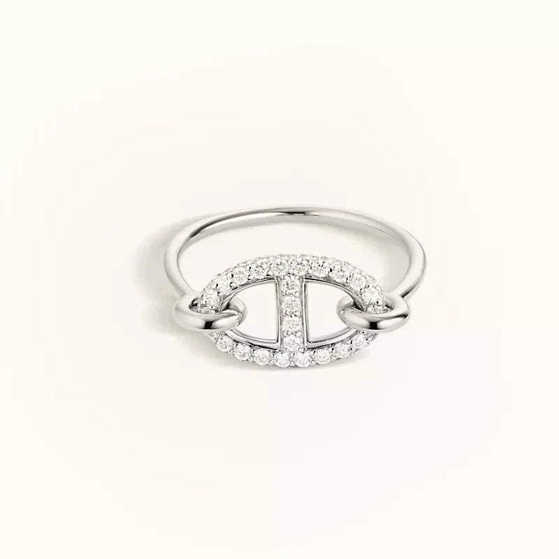 [NOBLE AURA]RONDE SMALL SILVER DIAMOND RING