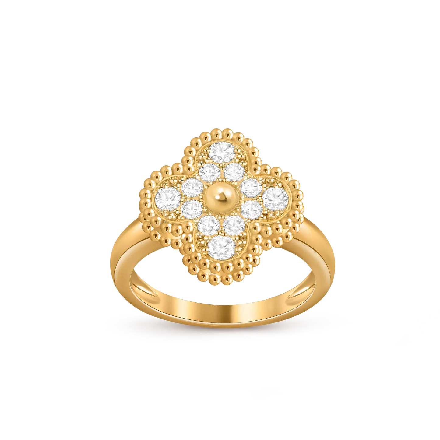 [NOBLE AURA]CLOVER RING GOLD COLLECTION