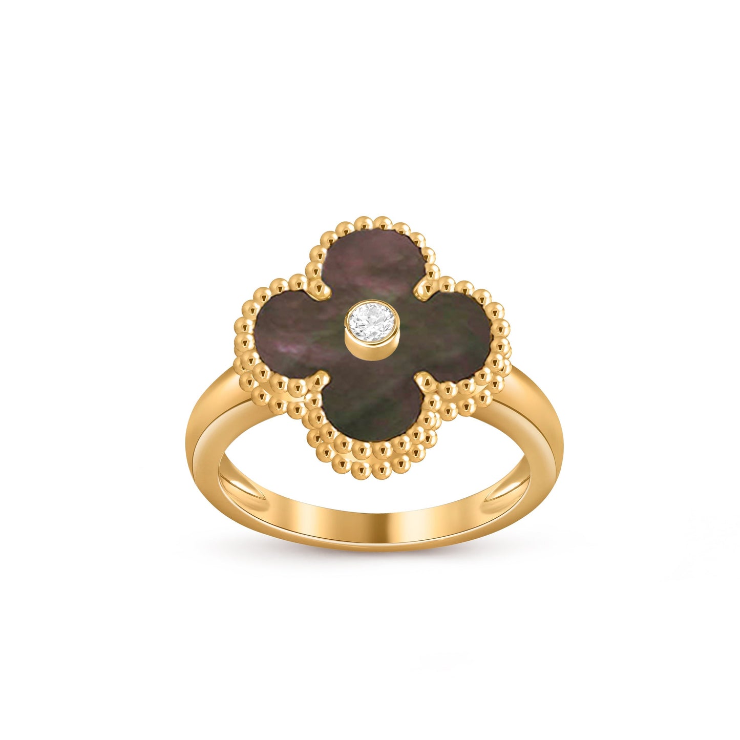 [NOBLE AURA]CLOVER DIAMOND RING GOLD COLLECTION