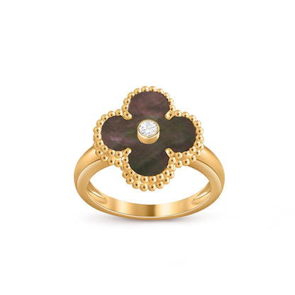 [NOBLE AURA]CLOVER DIAMOND RING GOLD COLLECTION