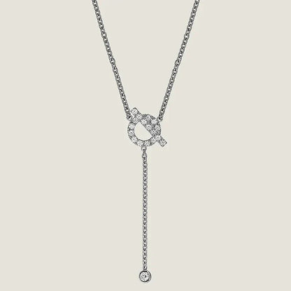 [NOBLE AURA]FINESSE SILVER DIAMOND NECKLACE