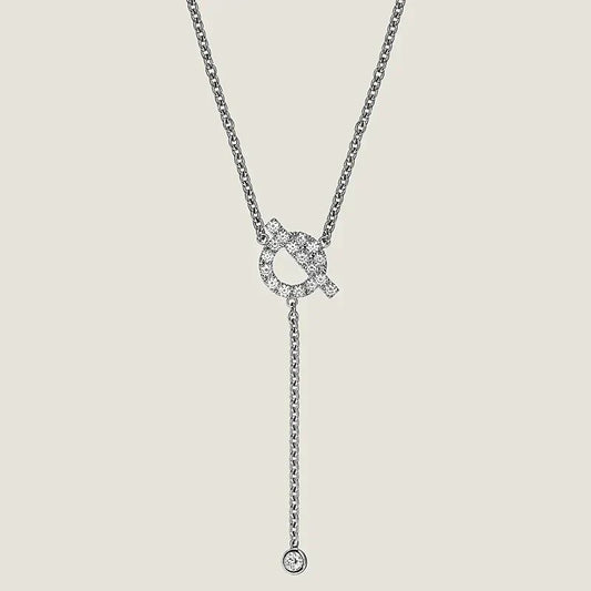 [NOBLE AURA]FINESSE SILVER DIAMOND NECKLACE