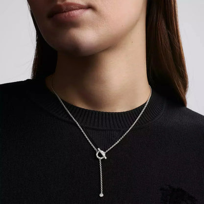 [NOBLE AURA]FINESSE SILVER DIAMOND NECKLACE