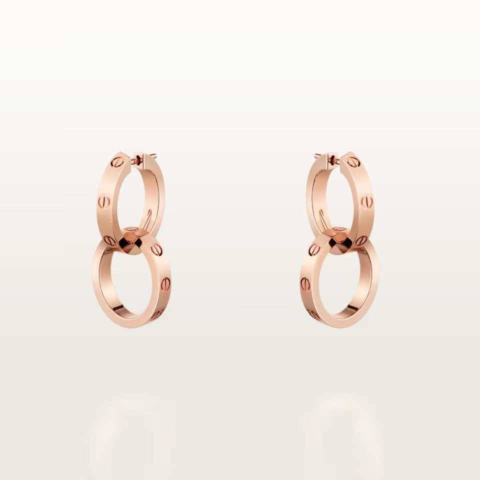 [NOBLE AURA] LOVE 3.3MM DANGLE EARRINGS