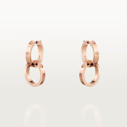 [NOBLE AURA] LOVE 3.3MM DANGLE EARRINGS