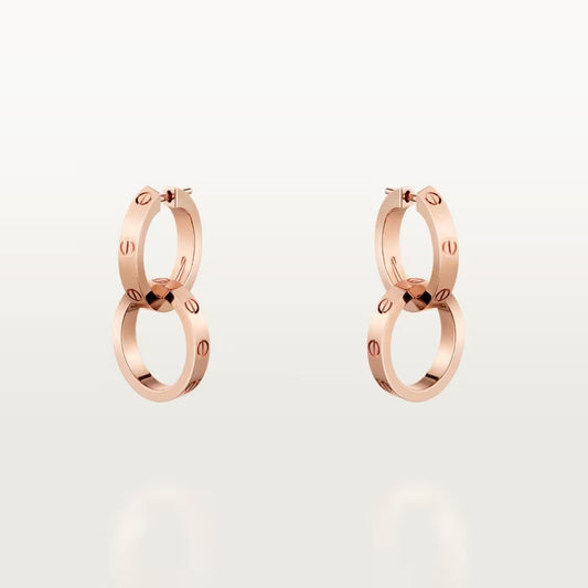 [NOBLE AURA] LOVE 3.3MM DANGLE EARRINGS