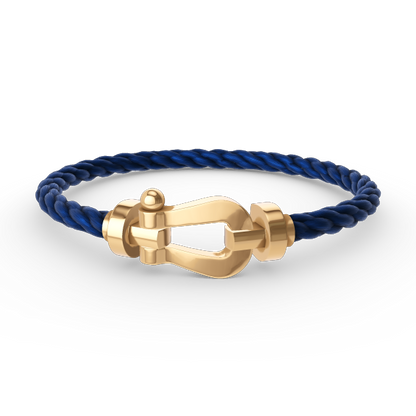 [NOBLE AURA]Force Horseshoe & Clover 5 Motifs Bracelet Stack Set