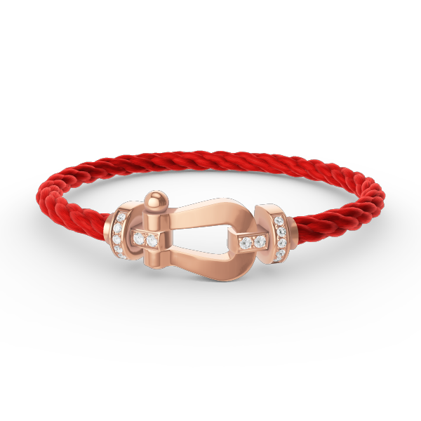 [NOBLE AURA]FORCE LARGE HORSESHOE HALF DIAMOND BRACELET ROSE GOLD