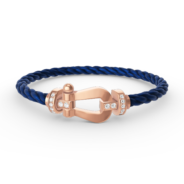[NOBLE AURA]FORCE LARGE HORSESHOE HALF DIAMOND BRACELET ROSE GOLD