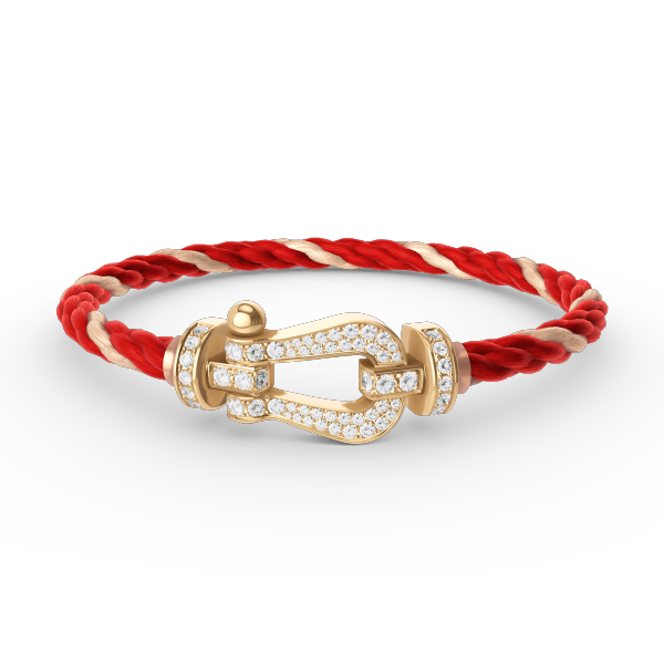 [NOBLE AURA]FORCE LARGE HORSESHOE FULL DIAMOND BRACELET GOLD