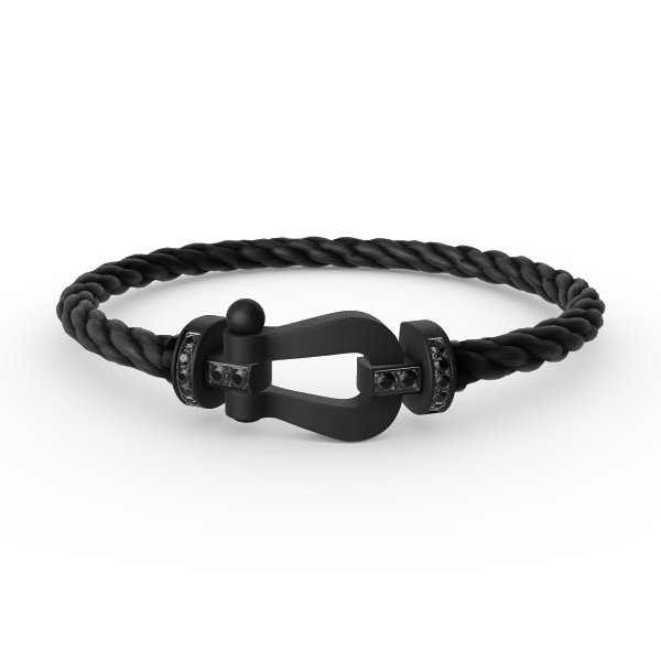 [NOBLE AURA]FORCE LARGE SERIES HORSESHOE BLACK SAMURAI BRACELET
