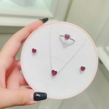 Heart Necklace Set