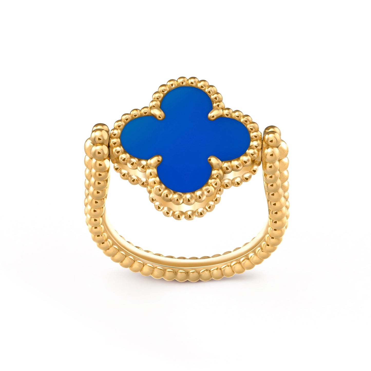 [NOBLE AURA]CLOVER RIVERSIBLE RING GOLD COLLECTION