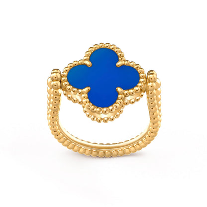 [NOBLE AURA]CLOVER RIVERSIBLE RING GOLD COLLECTION