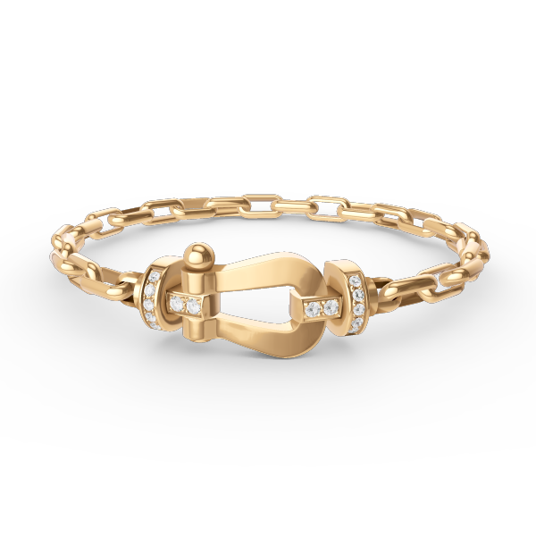 [NOBLE AURA]FORCE LARGE HORSESHOE CLASP  METAL BRACELET