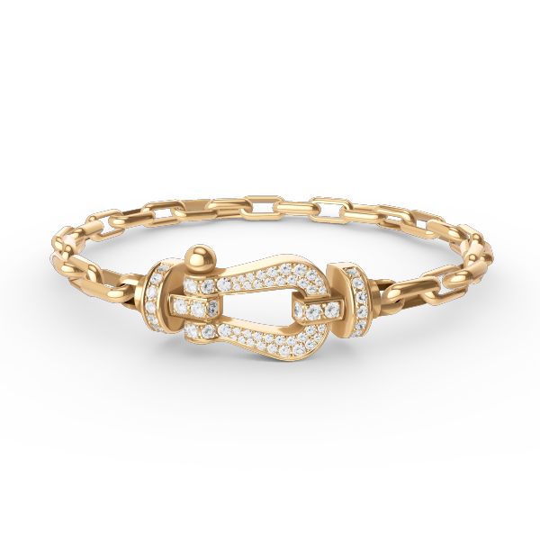 [NOBLE AURA]FORCE LARGE HORSESHOE CLASP  METAL BRACELET