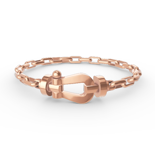 [NOBLE AURA]FORCE LARGE HORSESHOE CLASP  METAL BRACELET