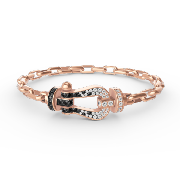 [NOBLE AURA]FORCE LARGE HORSESHOE CLASP  METAL BRACELET