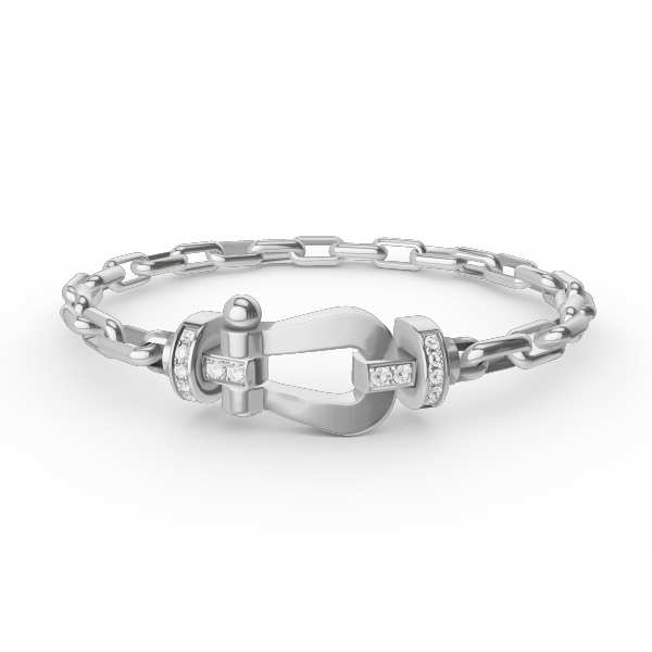 [NOBLE AURA]FORCE LARGE HORSESHOE CLASP  METAL BRACELET