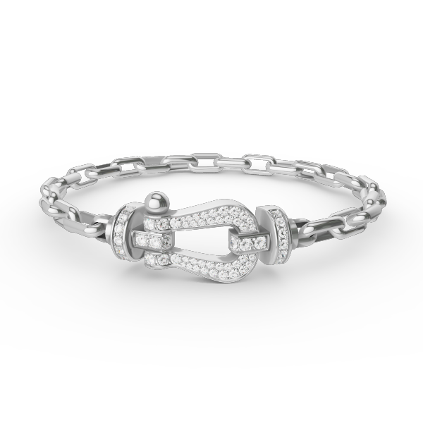 [NOBLE AURA]FORCE LARGE HORSESHOE CLASP  METAL BRACELET