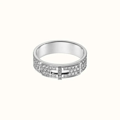 [NOBLE AURA]KELLY SILVER DIAMOND RING