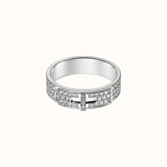 [NOBLE AURA]KELLY SILVER DIAMOND RING