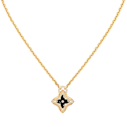 [NOBLE AURA]STAR PEDANT PINK GOLD DIAMOND NECKLACE
