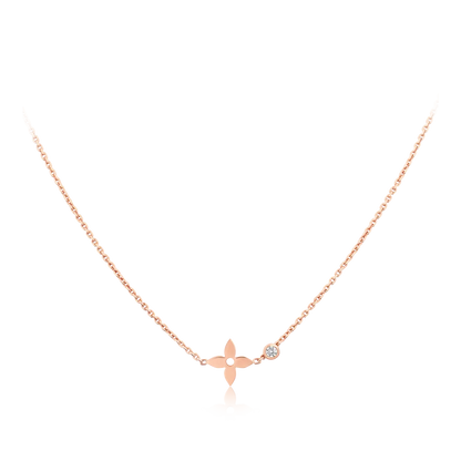 [NOBLE AURA]BLOSSOM PENDANT PINK GOLD AND DIAMOND