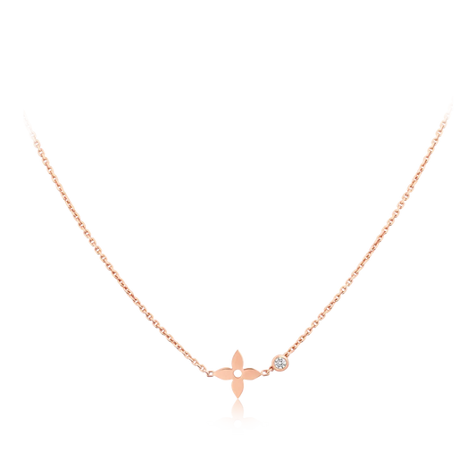[NOBLE AURA]BLOSSOM PENDANT PINK GOLD AND DIAMOND