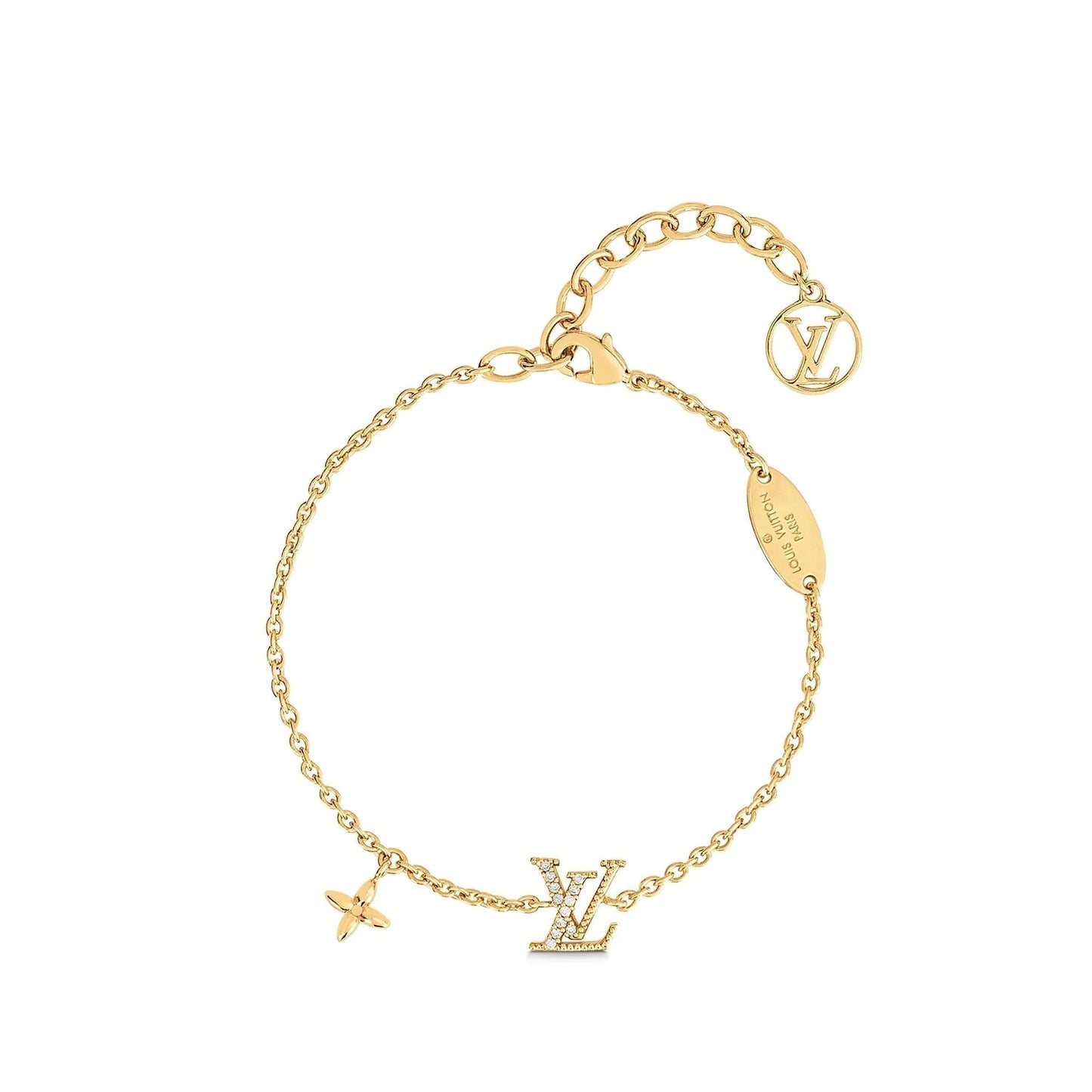 [NOBLE AURA]LOGO STAR MOTIF GOLD BRACELET