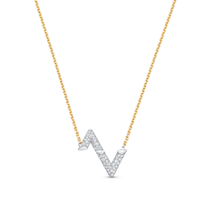 [NOBLE AURA]VOLT SILVER DIAMOND PEDANT NECKLACE