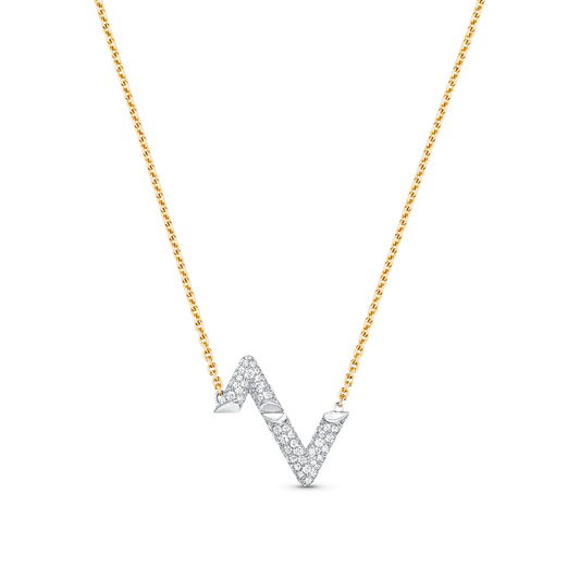 [NOBLE AURA]VOLT SILVER DIAMOND PEDANT NECKLACE