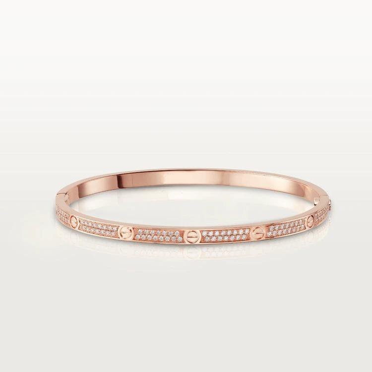 [NOBLE AURA]LOVE BRACELET 3.65MM DIAMOND-PAVED