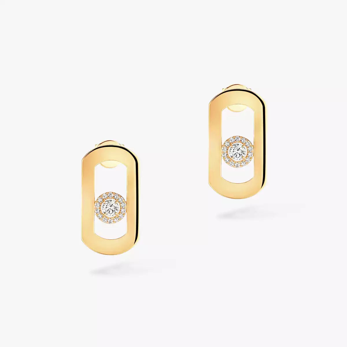 [NOBLE AURA]So Move Diamond Earrings in Yellow Gold