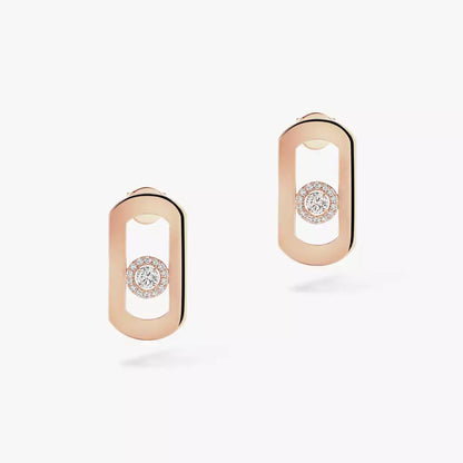 [NOBLE AURA]So Move Diamond Earrings in Yellow Gold